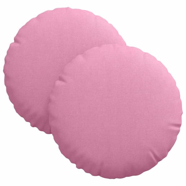 Sittkuddar 2 pcs Rosa Ø30 x 13 cm tyg