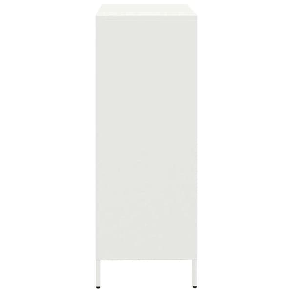 Högskåp vit 68x39x103,5 cm stål