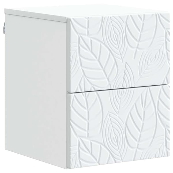 Väggmonterat Sängbord 2 pcs Vit 34,5 x 33 x 40 cm