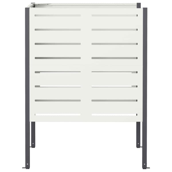 Soptunneskärm 85 x 85 x 113 cm Stål Vit