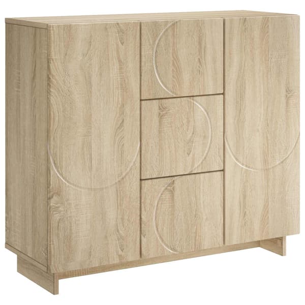Sideboard Sonoma-ek 85.5 x 31 x 75 cm Konstruerat trä