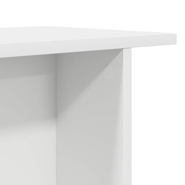 Kaffeebord 2 pcs Vit 40 x 30 x 49 cm Konstruerat trä