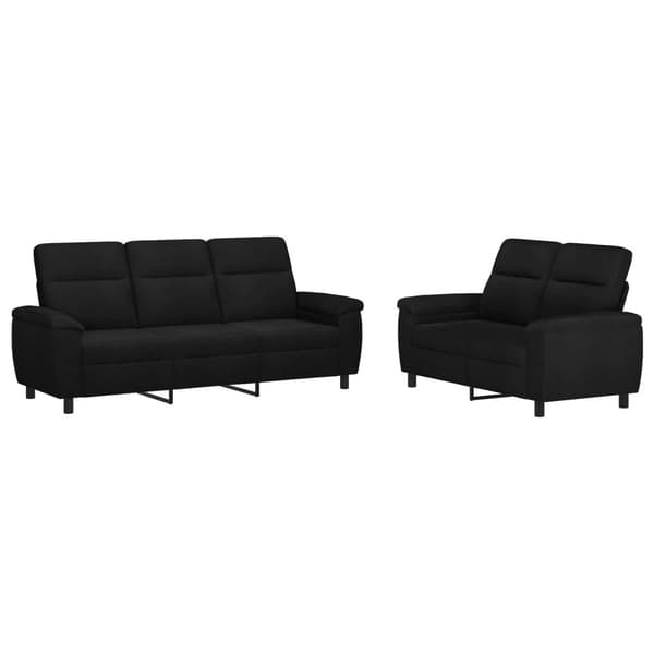 Soffset 2 st Svart Tyg