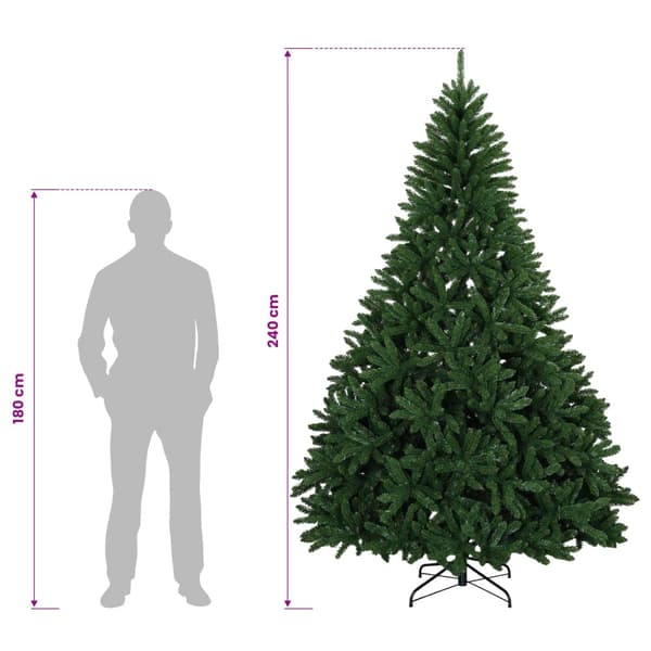 Plast Hingad Julgran 240 cm 300 LED-lampor Varmvit
