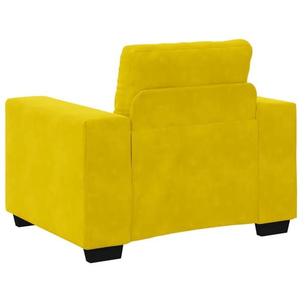 Soffstol gul 100x78x80 cm sammet