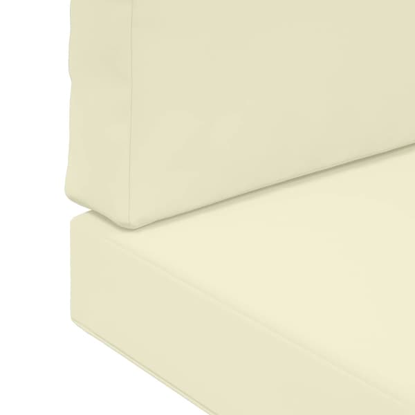 Utomhus Soffa Kudde 3 pcs Kräm Polyester