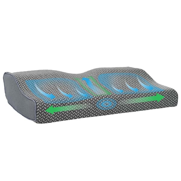 Kudde med kudde Grå 60 x 34 x 11 cm Polyester