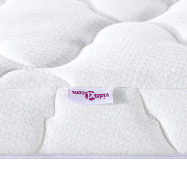 Kokostopper Vit 80 x 200 cm Jacquardtyg
