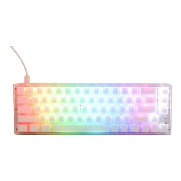Ducky One 3 SF Aura - tangentbord - QWERTZ - tysk - aura white Inmatningsenhet