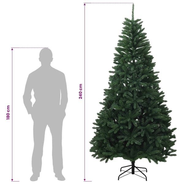 Plast Hingad Julgran 240 cm 300 LED-lampor Varmvit