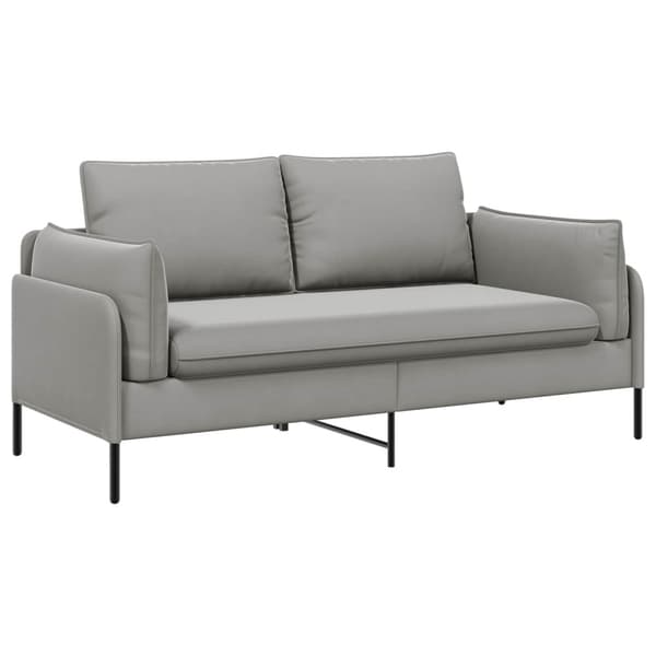 2-sits soffa 2-sits Ljusgrå 188 x 81 x 89 cm Sammet