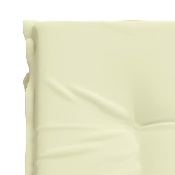 Solstol Kudde GEMERT 100% Polyester Gräddvit 190 x 90 x 9 cm