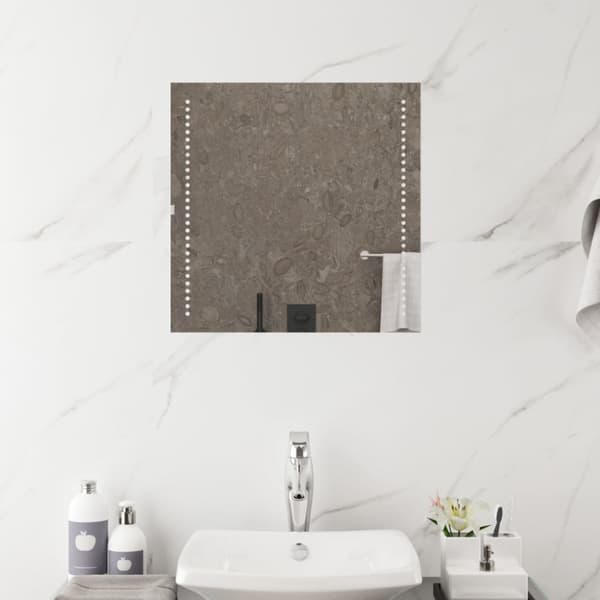 Badrumsspegel LED 50x50 cm