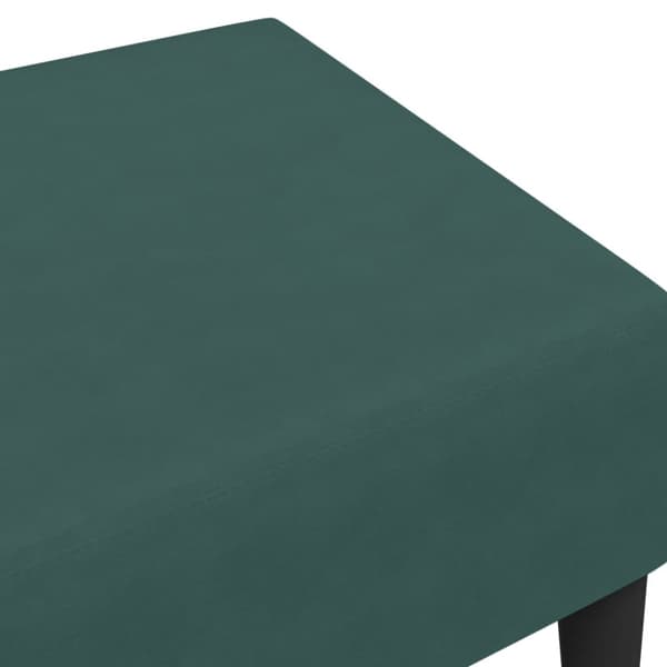 Fotpall mörkgrön 77x55x31 cm sammet