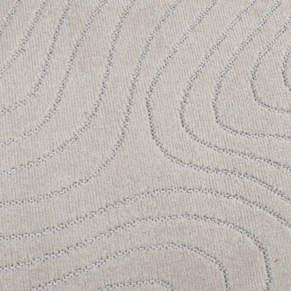 Områdesmattor Rektangulär PALMERAS Kräm 170 x 120 cm Polyester