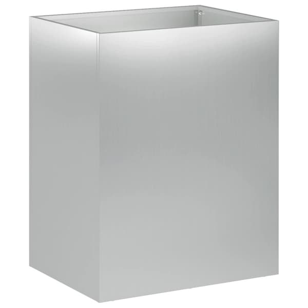 Trädgårdsplanterare 2 st Silver 40 x 30 x 50 cm