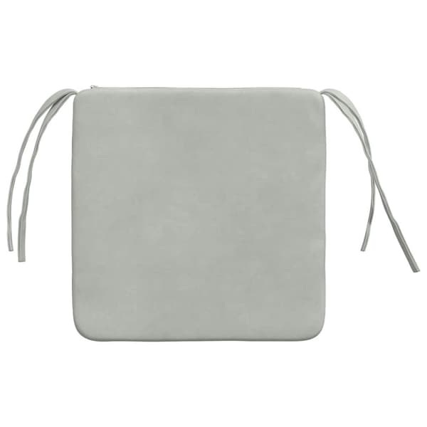 Sittkuddar 4 pcs Ljusgrå 40 x 40 x 3 cm Sammet