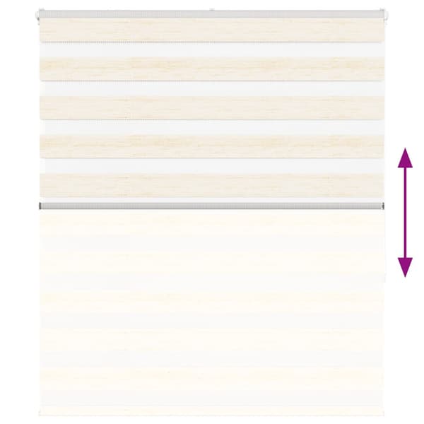 Rullgardin zebra 125x150 cm tyg bredd 120,9 cm polyester