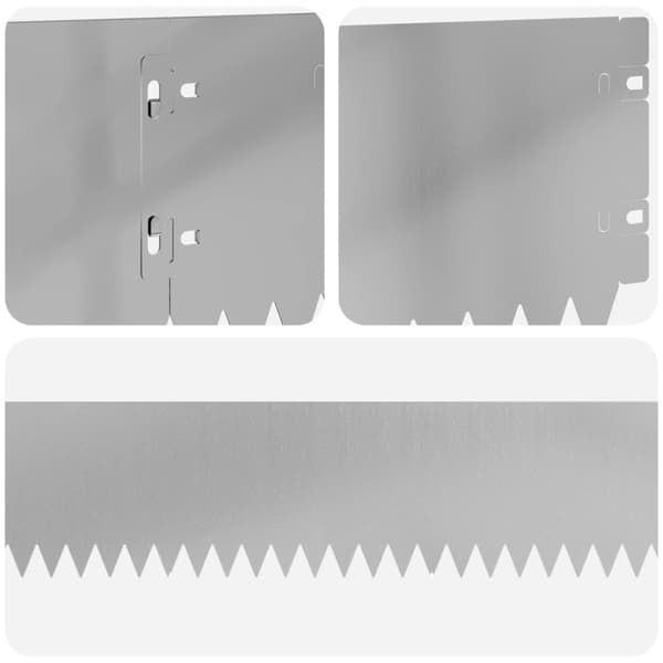 Kant för gräsmatta 30 pcs 103 x 15 cm Stål Silver