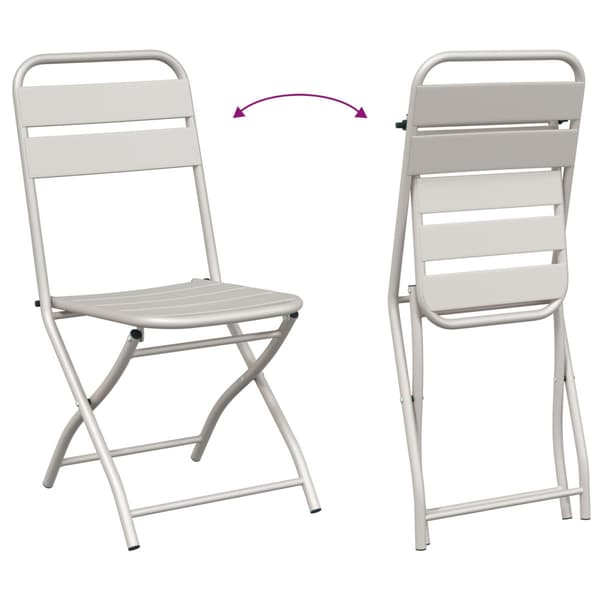 Bistroset 3 pcs Beige Stål
