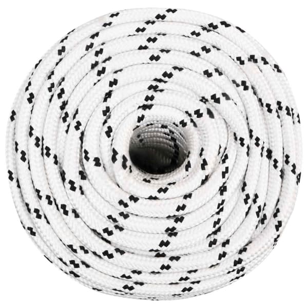 Mångsidigt bruksrep 14 mm 250 m Vit Polyester