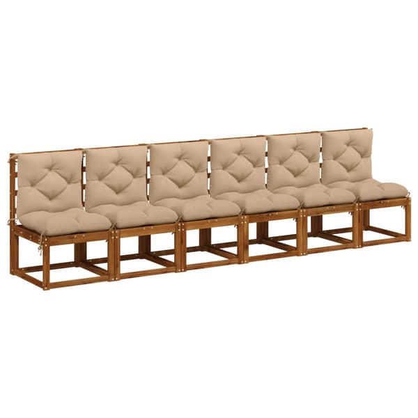 6-delade pallkuddar VIANEN 6 st 100% Polyester Sand
