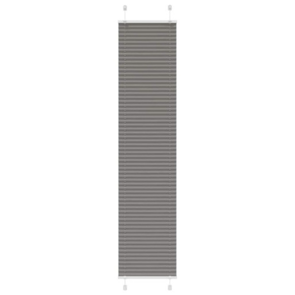 Plisserad persienn antracit 50x200cm tyg bredd 49,4cm polyester