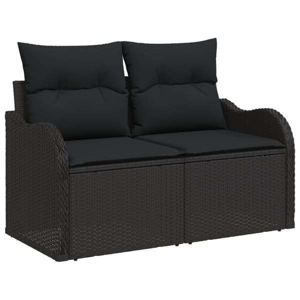 Trädgårdsoffset 4 st Poly rattan