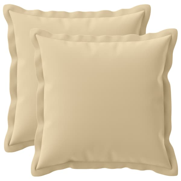 Kuddöverdrag 2 st HOUTEN Beige 35 x 35 cm Polyester