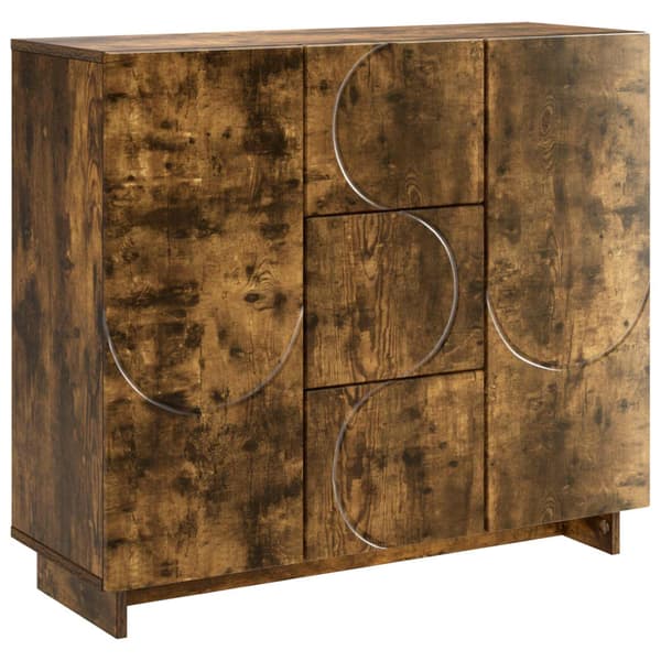 Sideboard Rökt ek 85.5 x 31 x 75 cm Konstruerat trä