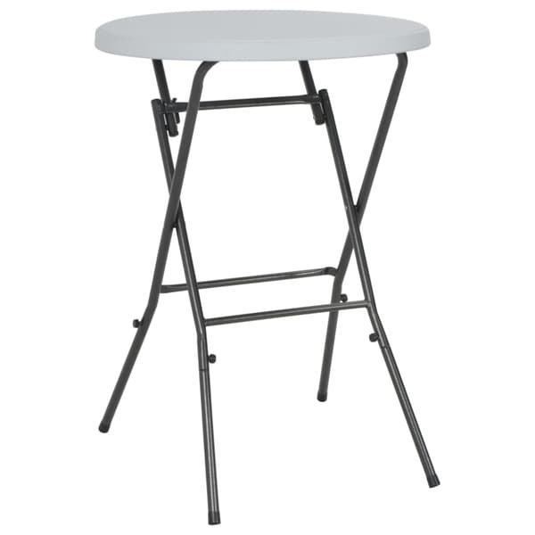 Hopfällbart barbord vit 80x110 cm HDPE