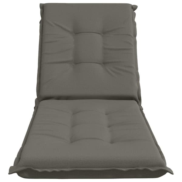 Solstol Kudde GEMERT 100% Polyester Grå 190 x 50 x 9 cm