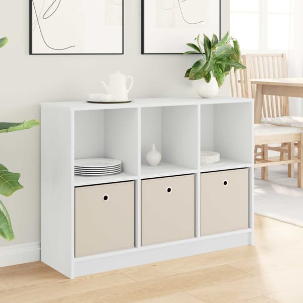Sideboard med låda Vit 102 x 32 x 73,5 cm