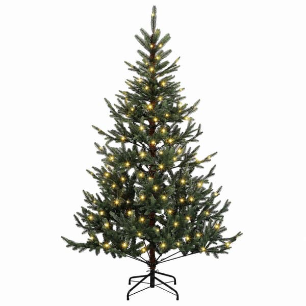 Plast Hingad Julgran 120 cm 150 LED-lampor Varmvit