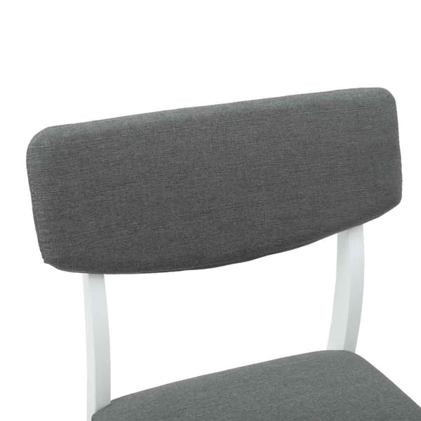 Matstolar 2 pcs Vit 48 x 49 x 95 cm Massiv Gummiträ