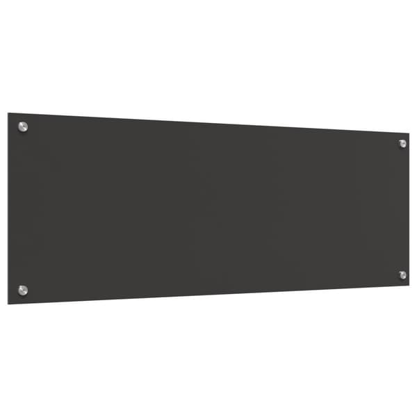 Köksskydd Mörkgrå 110 x 40 cm härdat glas