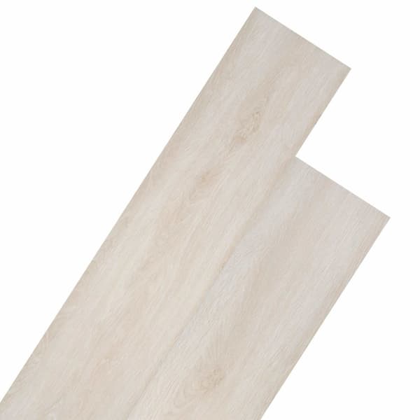 Golvplankor 18 pcs Vit 5,26 m² PVC