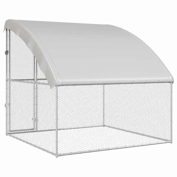 Hönshus Silver 2 x 2 x 2 m Galvaniserat Stål