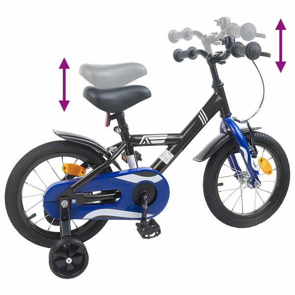 Barncykel 12 Tum för 2-4 åringar Svart
