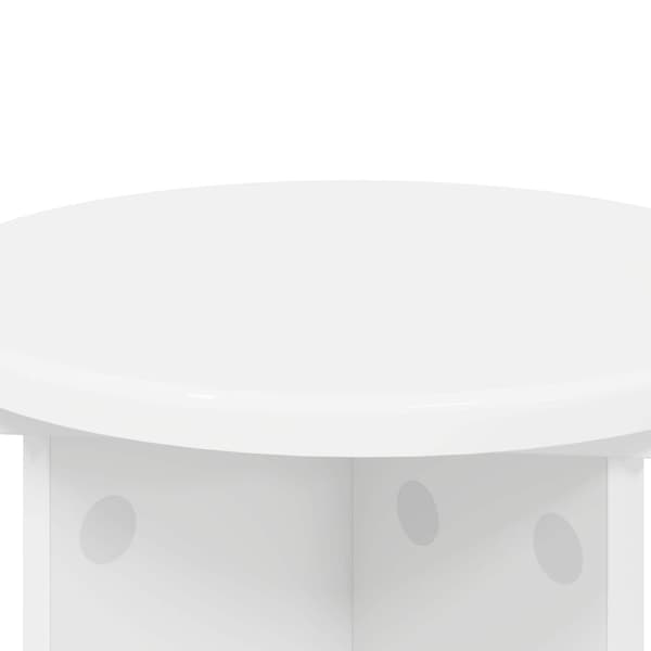 Växtställ 2 pcs Vit Ø29,5 x 40 cm Konstruerat trä
