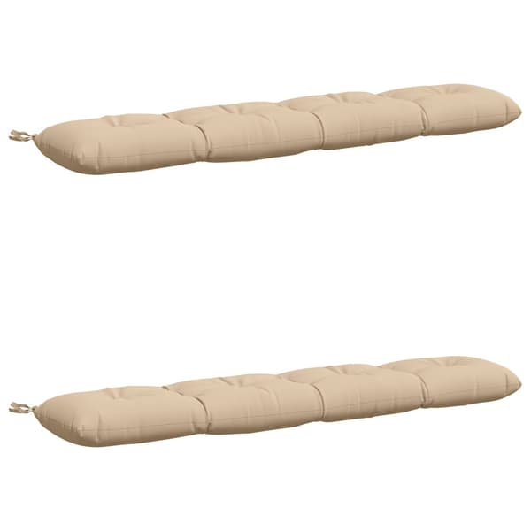 Bänk Kuddar VIANEN 2 st 100% Polyester Gräddvit