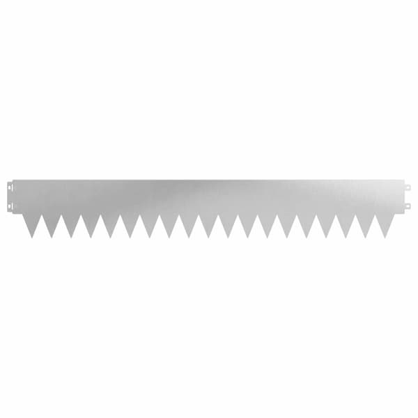 Kant för gräsmatta 30 pcs 103 x 15 cm metall Silver