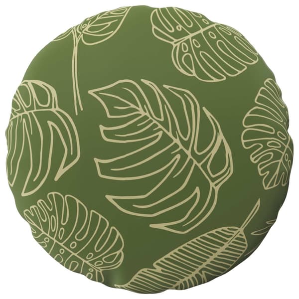 Kuddöverdrag 6 st HEERLEN Bladdesign Ø 30 cm Polyester