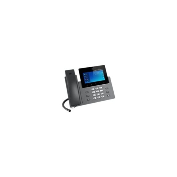 Grandstream GXV3350 - IP-videotelefon - med digital kamera, Bluetooth interface - 7-riktad samtalsförmåg Svart