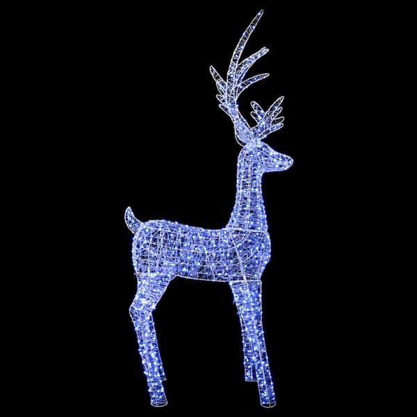 Julbelysning ren 1000 LED-lampor Blå 122 x 56 x 270 cm