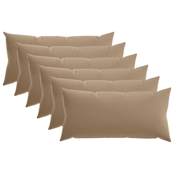 Kudde med kudde HEERLEN 6 st Taupe Polyester