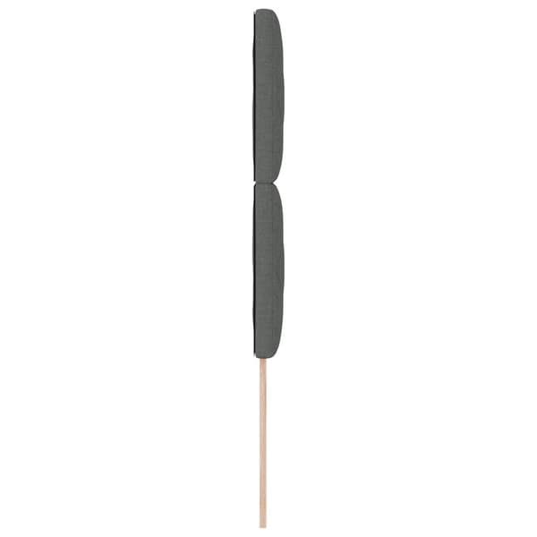 Huvudgavel Mörkgrå 100 cm tyg