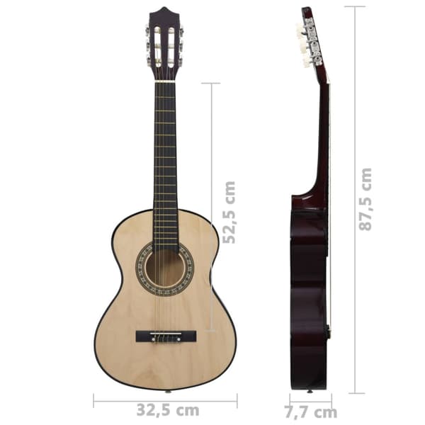 Gitarr för barn 8 delar klassisk 1/2 34"