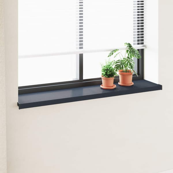 Fönsterbräda Anthracit med träådring 140 x 30 x 4,5 cm PVC