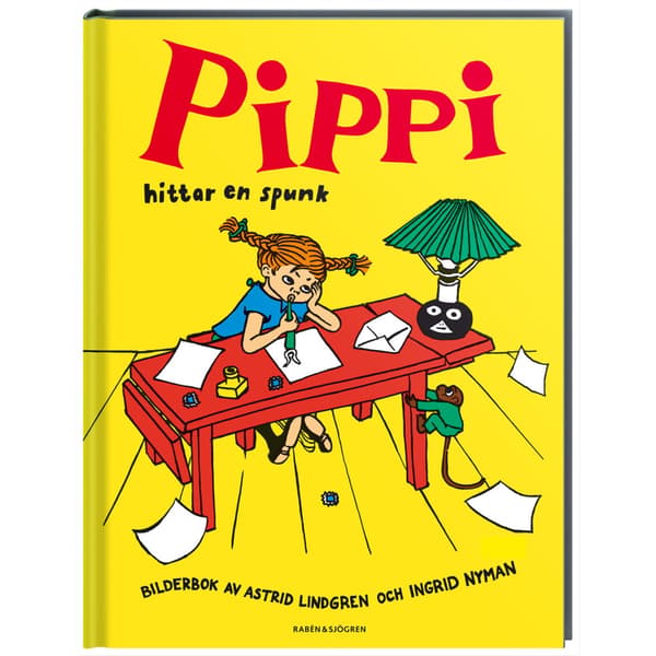 Pippi hittar en spunk (bok, kartonnage)